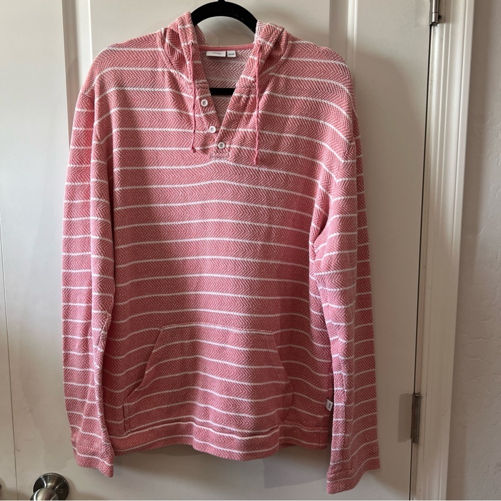 Onia Micah Striped Cotton-Blend Hoodie